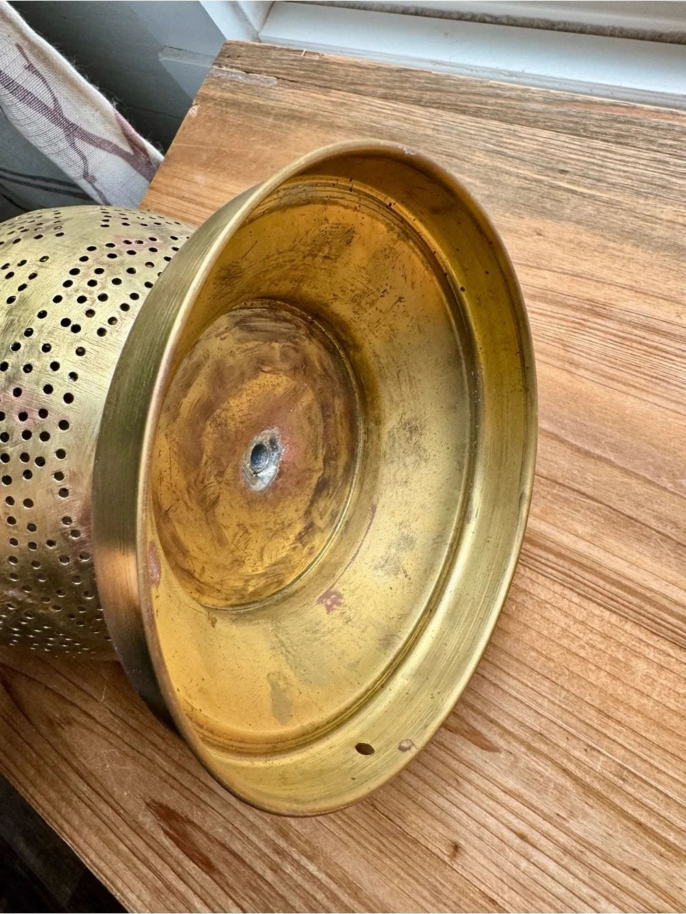 Handmade Artesian Brass Teardrop Accent Lantern Gold Decorative Home Accent